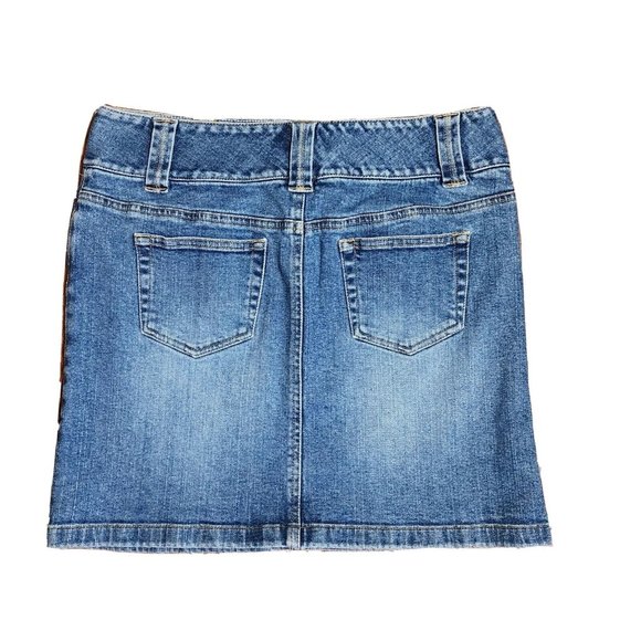 ANN TAYLOR LOFT Blue Denim Jean Skirt with Pockets Womens Size 4 - Picture 5 of 5
